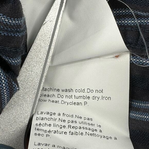 Hugo Boss Shirt Mens Medium Blue Stripe Button Up Regular Fit 100% Cotton Office - Picture 7 of 8